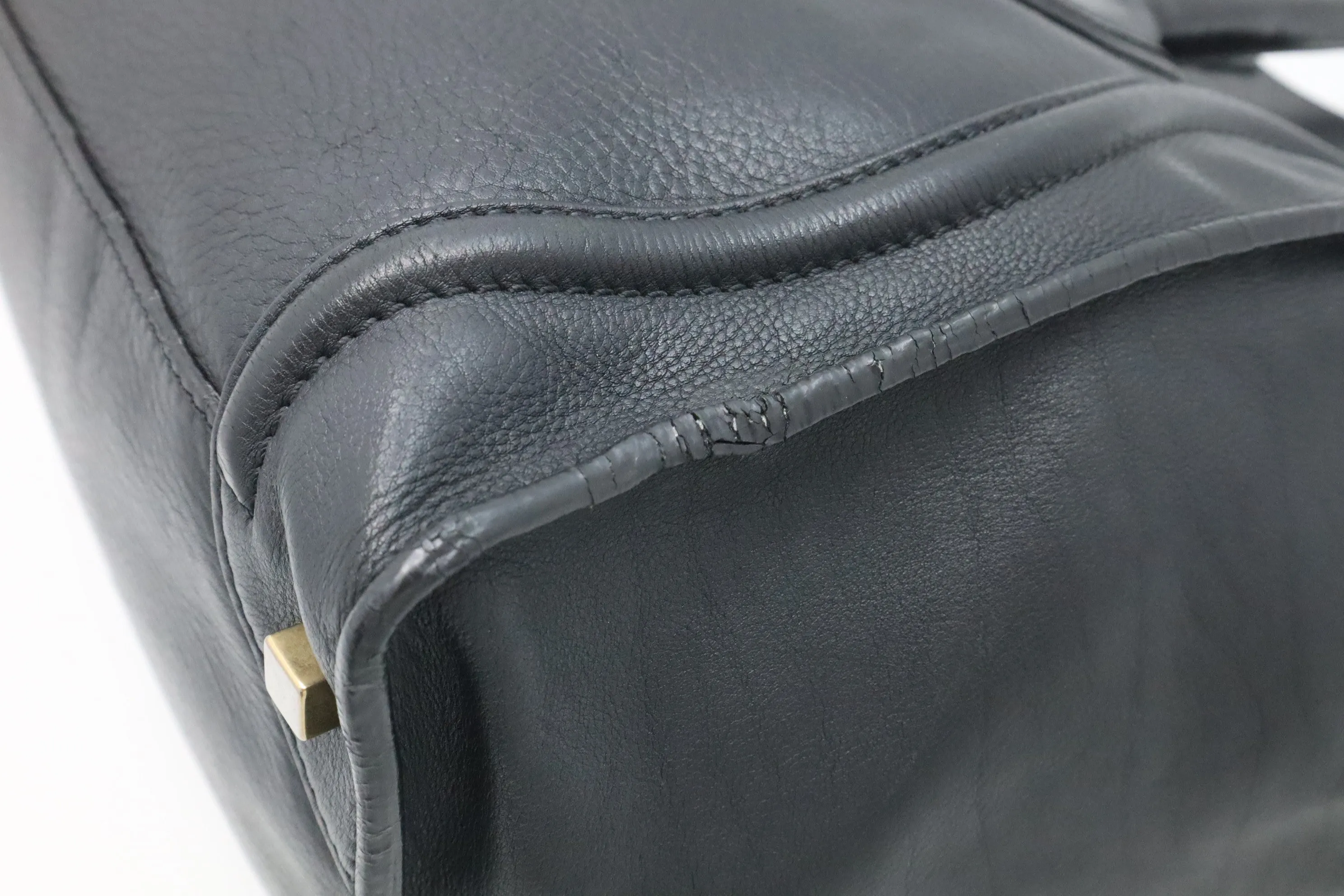 Celine Mini Luggage in Black Leather